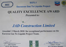 Quality Excellence Award